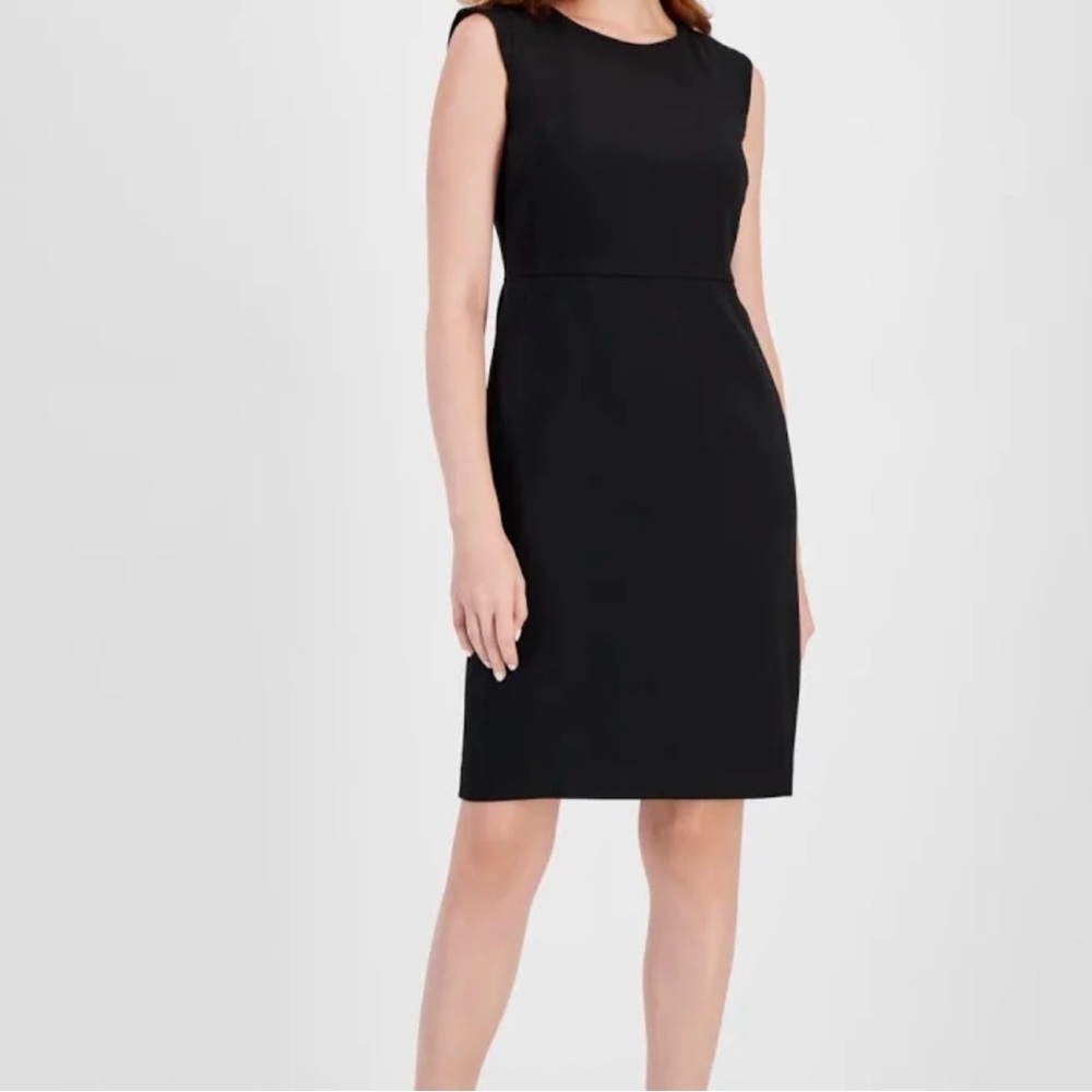 NWT Anne Klein Classic Black Midi Dress